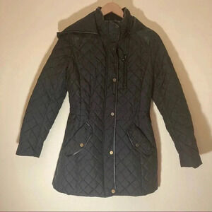 Ralph Lauren black quilted  hooded jacket